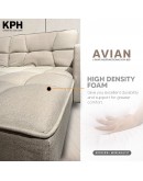 AVIAN L-SHAPE MULTIFUNCTIONAL SOFA BED (LIGHT GREY)