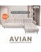 AVIAN L-SHAPE MULTIFUNCTIONAL SOFA BED (LIGHT GREY)