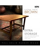 BROWN COFFEE TABLE 